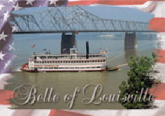 The "Belle of Louisville;" a steambost on the Mississipps River.