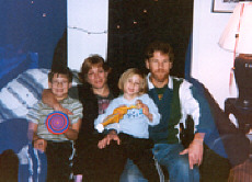 The Kuell family: (left to right) Nick; Mom, Christine DiMeglio; Grace; and Dad, Chris Kuell.