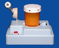 The Rex recorder and disposable bottle.