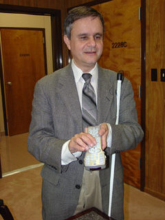 Steve Booth uses the Accenda Universal Talking Remote.