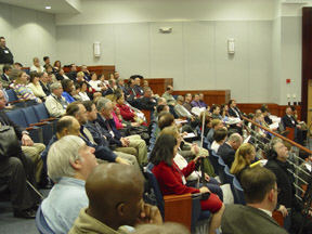 The auditorium of the Jernigan Institute was filled during the general sessions.