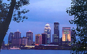 The skyline of Louisville