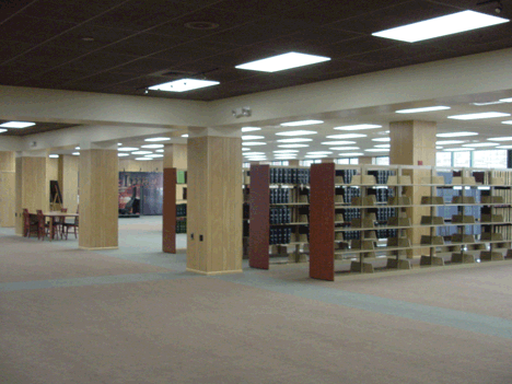 Some books have already made it into the stacks, but there is still room for many more.