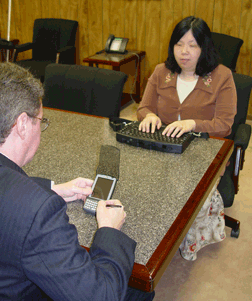 Anne Taylor and John Par&eacute; communicate using FaceToFace.