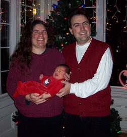 Melissa and Mark Riccobono with son Austin James.