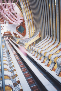 The spectacular fifty-story atrium of the Atlanta Marriott Marquis Hotel, headquarters for the 2007 convention of the National Federation of the Blind