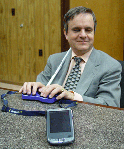 Steve Booth is pictured here with the EasyLink.