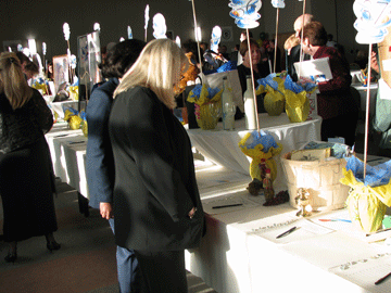 Guests at the 2007 Celebration browse at one of the silent auction tables.