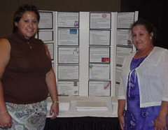 Sarah Hovestadt and Erica Zampardi made presentations  to the NOPBC and NAPUB meetings at the 2003 NFB Convention.