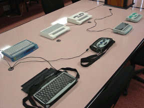 Electronic notetakers on display at the IBTC.