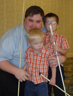 Shawn Payne with his sons Andrew and Jacob
