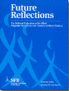 The future reflections cover features a family of whozits on a bright blue background.