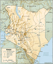Map of Kenya