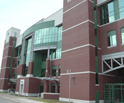 The exterior of the Jernigan Institute building.