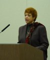 Ever Lee Hairston gives the keynote address during the NFB Career Fair.