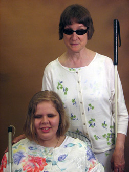 Barbara Loos (standing) and Hannah Lindner (sitting)