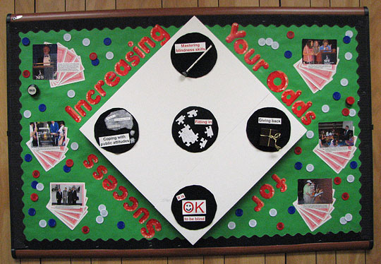 This is the latest accessible bulletin board created by the staff of the Jernigan Institute Education Department.