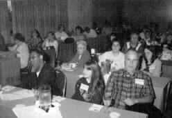 Photo of the audience at a Deaf-Blind Division seminar.