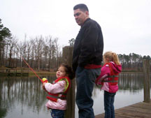 Eddie and the kids go fishing