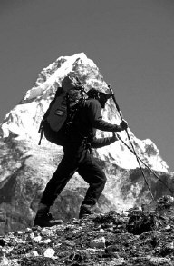 Erik Weihenmayer on the mountain