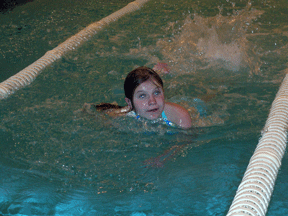 Like Megan, Lauren Beyer (MT) knows that swimming is just one of the many opportunities she has for sports and competition.