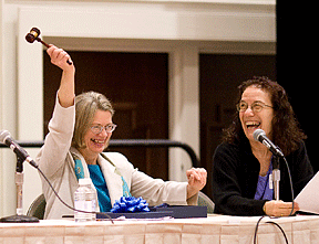 Barbara Cheadle and Carol Castellano
