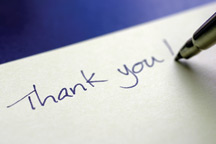 Thank you note
