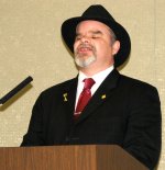 Kevan Worley gives the keynote address during the Career Fair lunch.