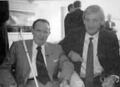 Photo of Deane Blazie seated next to Dr. Jernigan