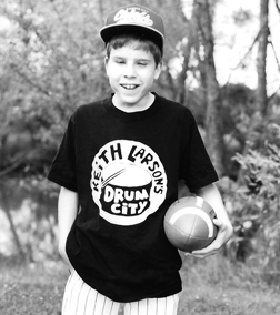 Jeff poses before joining his friends for some touch football